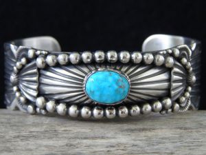 Delbert Gordon Kingman Turquoise Bracelet size 7 1/8